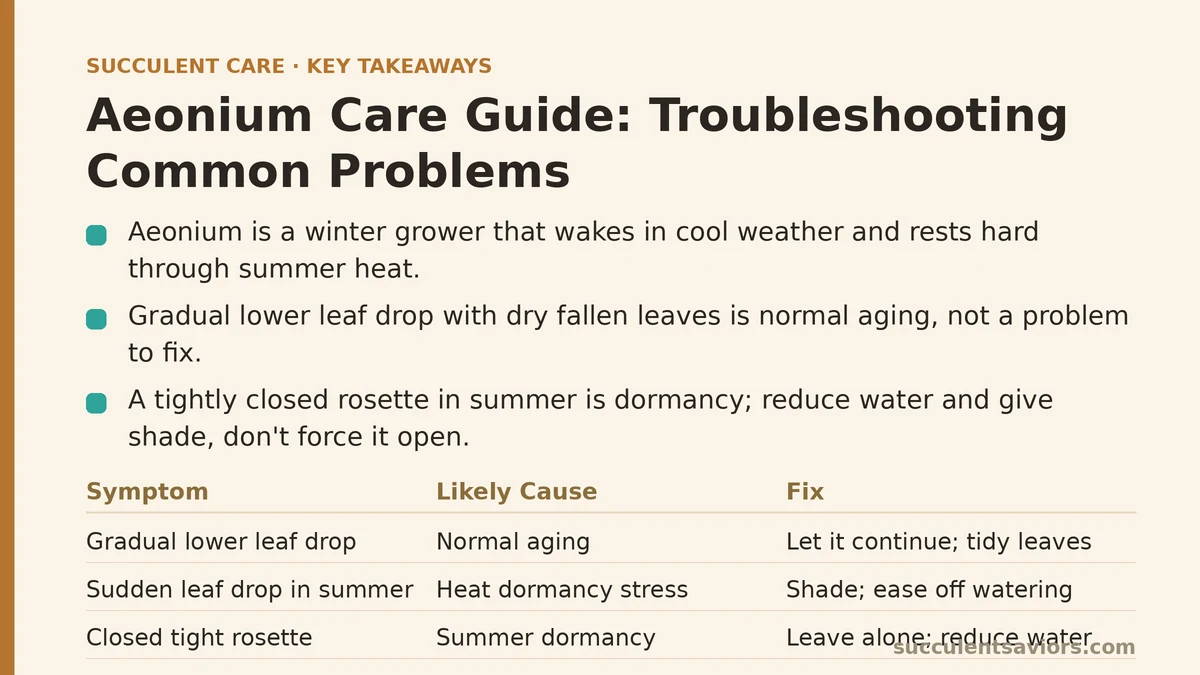 Aeonium Care Guide: Troubleshooting Common Problems
