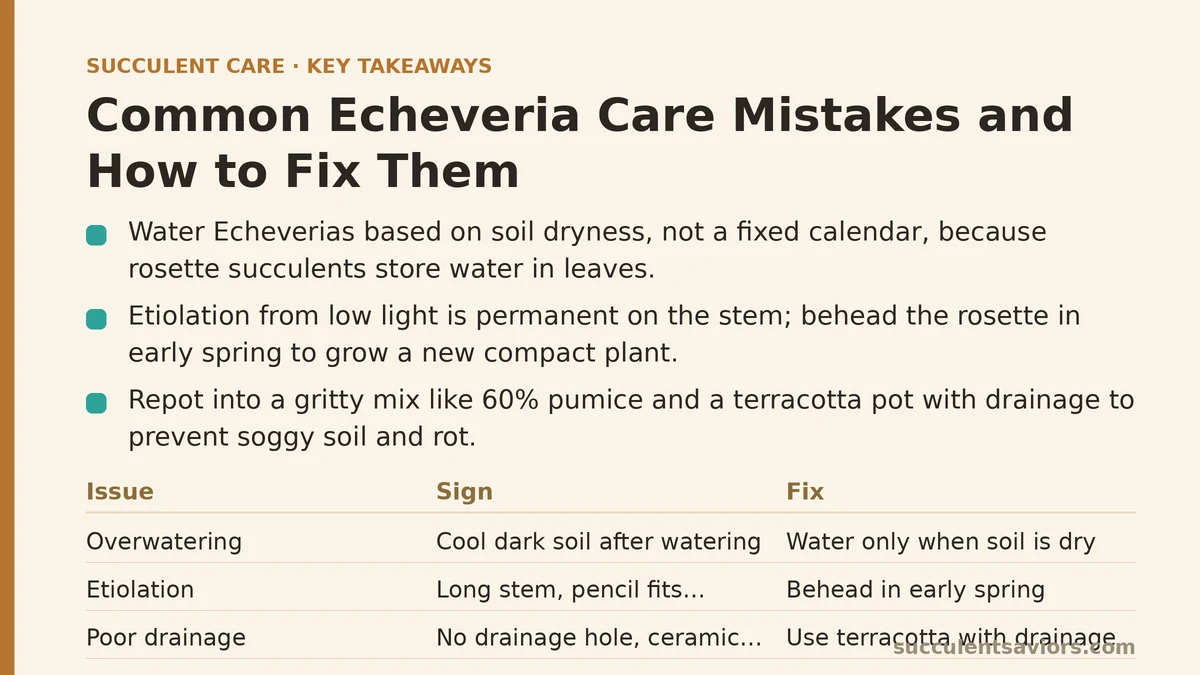 Common Echeveria Care Mistakes and How to Fix Them
