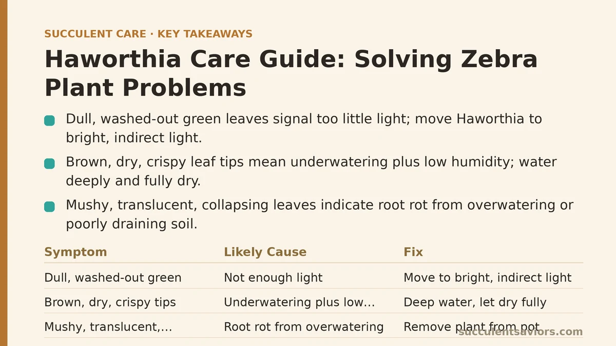 Haworthia Care Guide: Solving Zebra Plant Problems