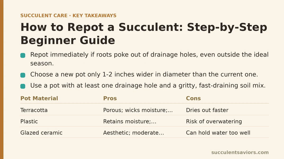 How to Repot a Succulent: Step-by-Step Beginner Guide