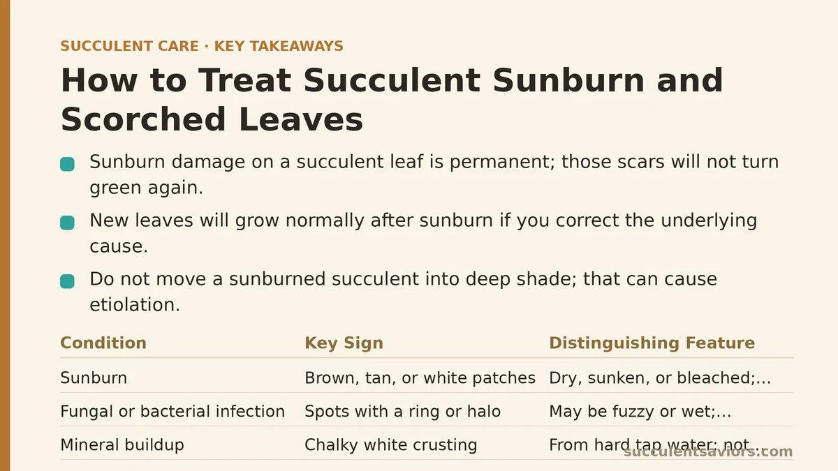 How to Treat Succulent Sunburn and Scorched Leaves