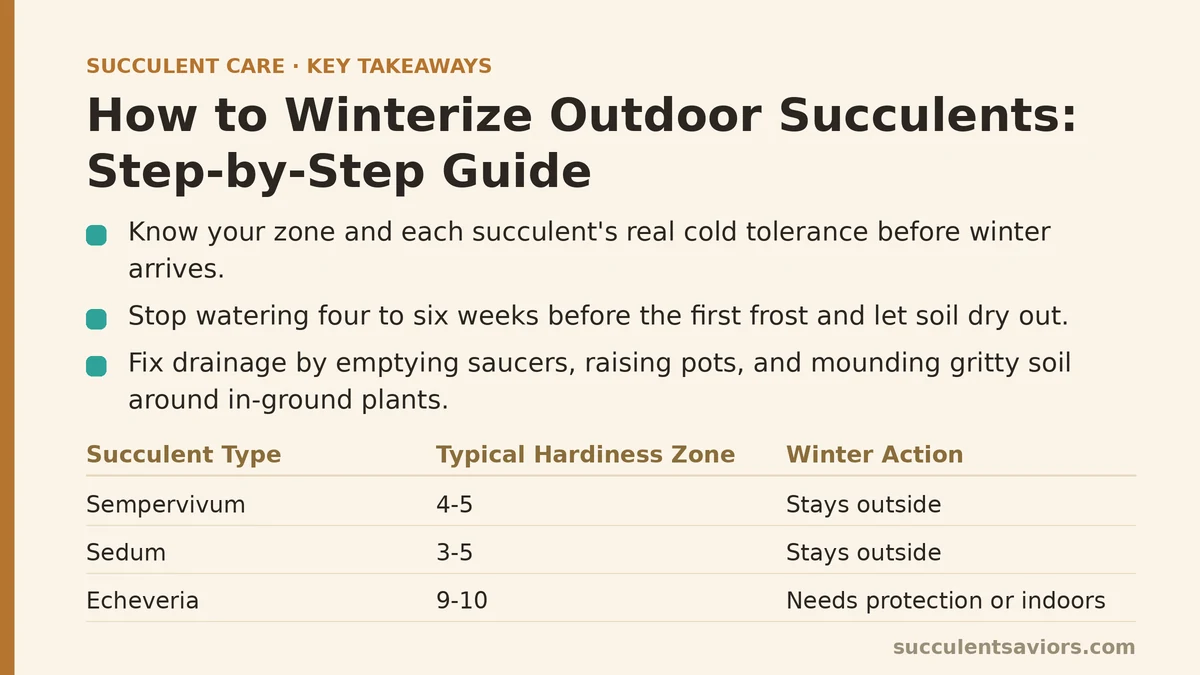 How to Winterize Outdoor Succulents: Step-by-Step Guide