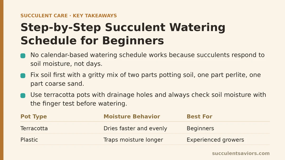 Step-by-Step Succulent Watering Schedule for Beginners